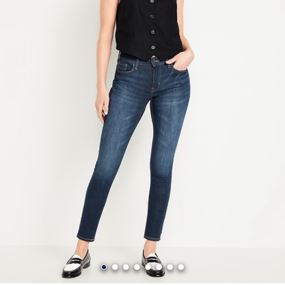 Old Navy Women's Dark Blue Skinny Jeans